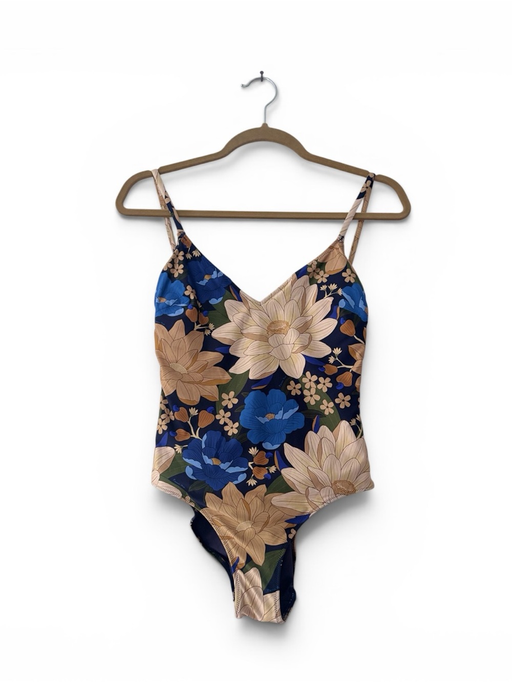 Sézane x FARM Rio Été Sauvage Floral One-Piece Swimsuit US 8 / EU 38 (FR 40) NWT
